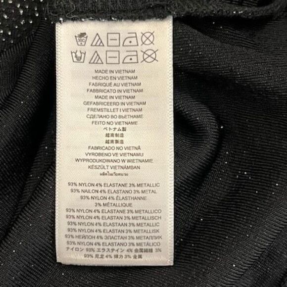 Michael Kors Gorgeous Black Long Sleeve Sparkly Top. Drop Neck. Size XS - Picture 6 of 6